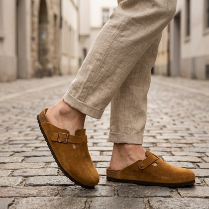 Soft Leather Mule Slip On Comfortable Summer Shoes
