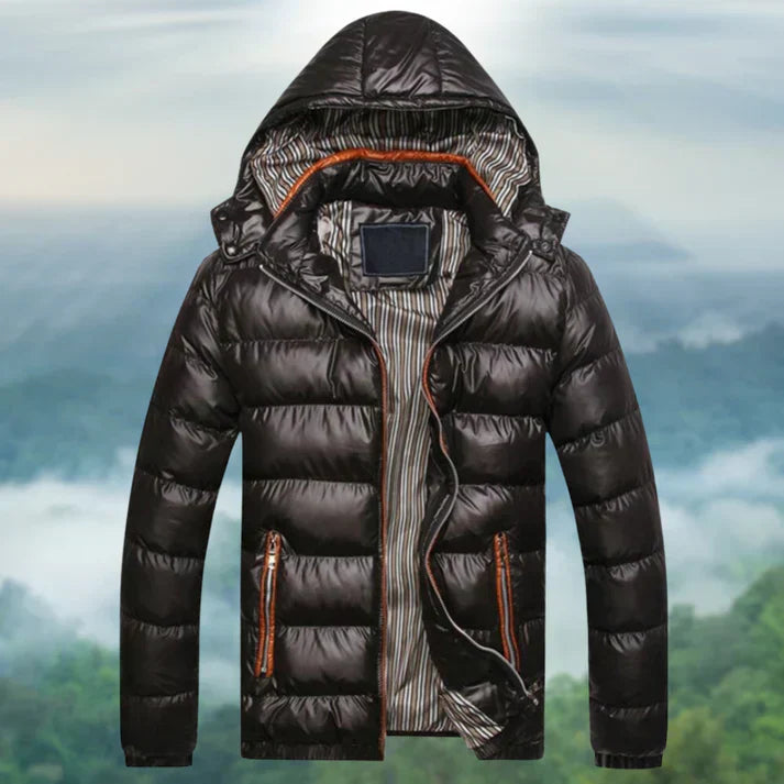 Warm Mens Down Puffer Winter Jacket - OutfitLondon