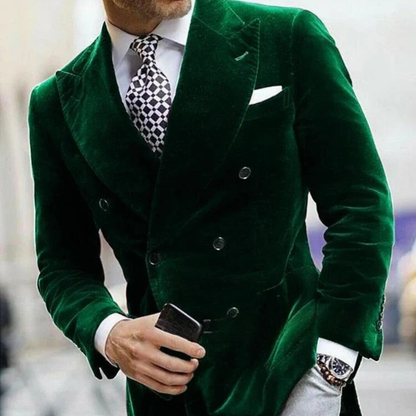 Luxurious Mens Velvet Formal Tuxedo Jacket