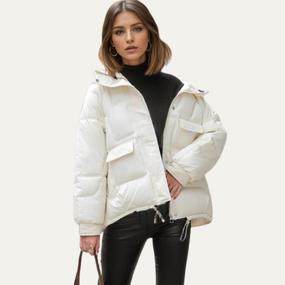 Waterproof Short Puffer Coat for Women