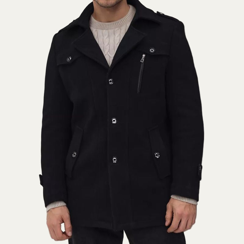 Men's Classic Outdoor Jacket with Practical Pockets