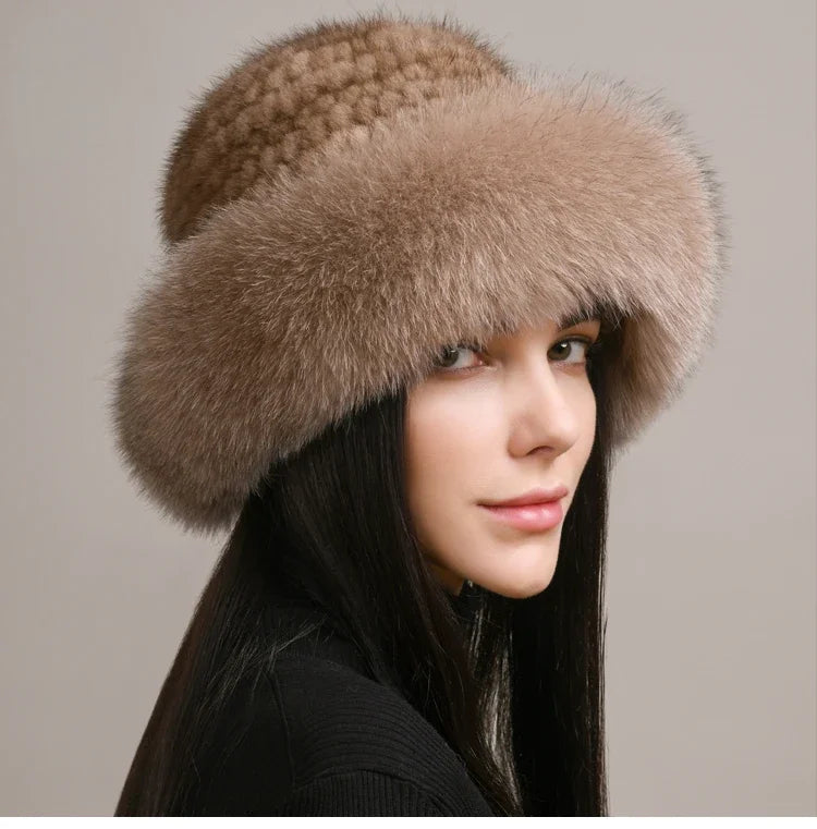 Plush Faux Fur Cold Weather Beanie - OutfitLondon