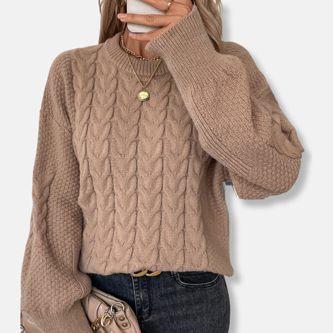 Cozy Cable Knit Oversized Sweater