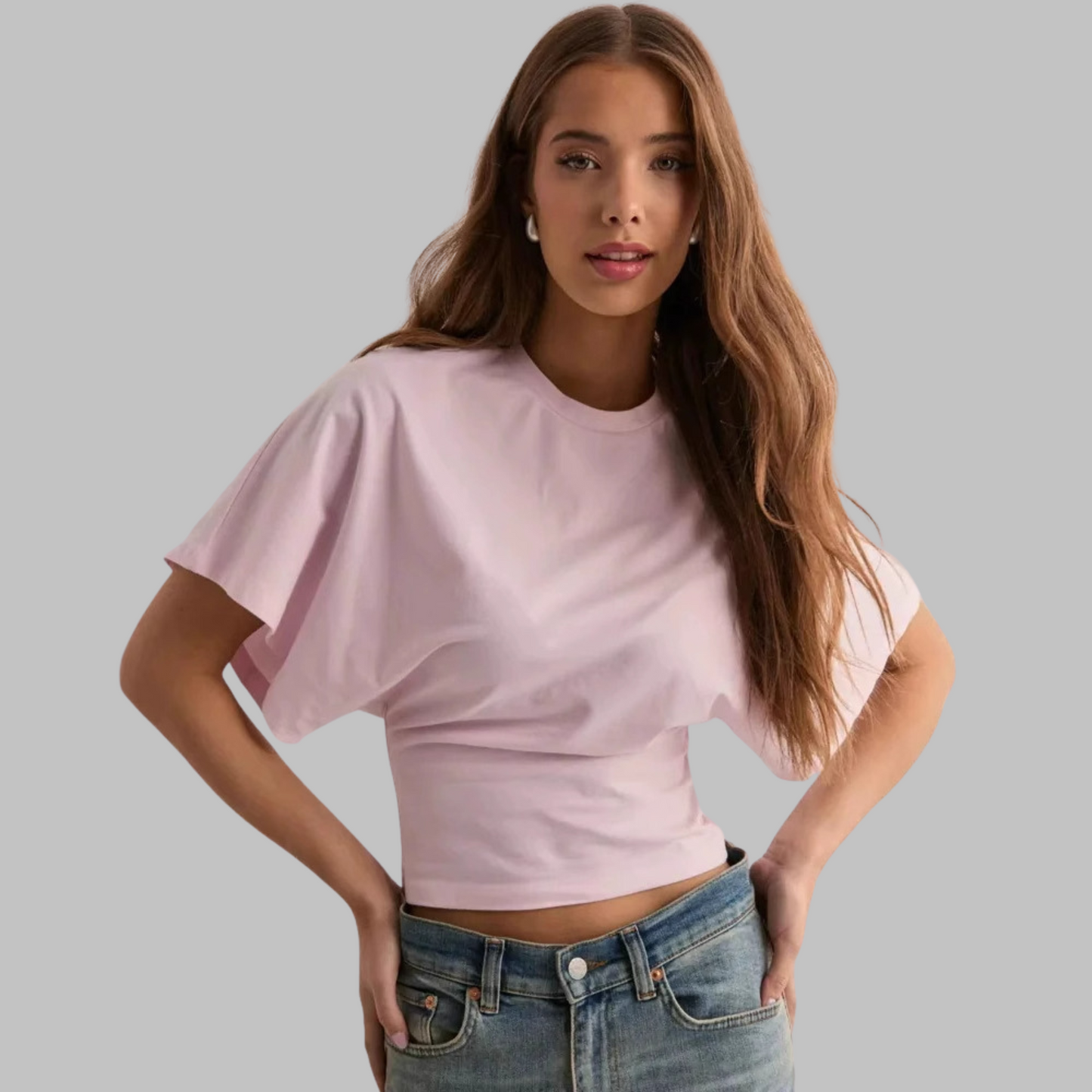 Relaxed Fit Short Sleeve Crew Neck Tee