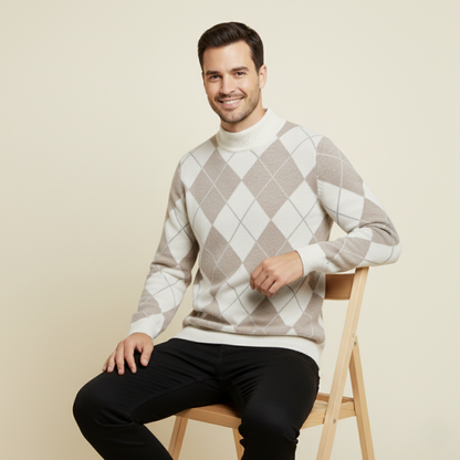 Cozy Men's Fleece Crew Neck Sweater