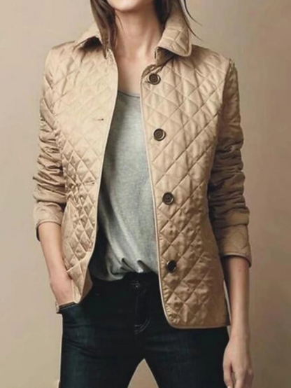 Relaxed Fit Padded Coat with Soft Collar
