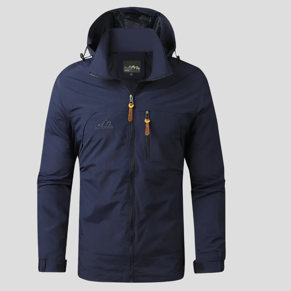 Breathable and Durable Men's Rain Jacket