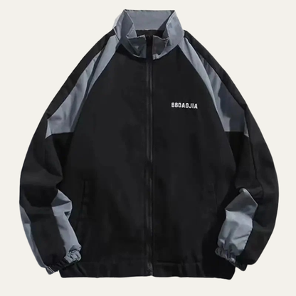 Athletic Contrast Panel Running Jacket