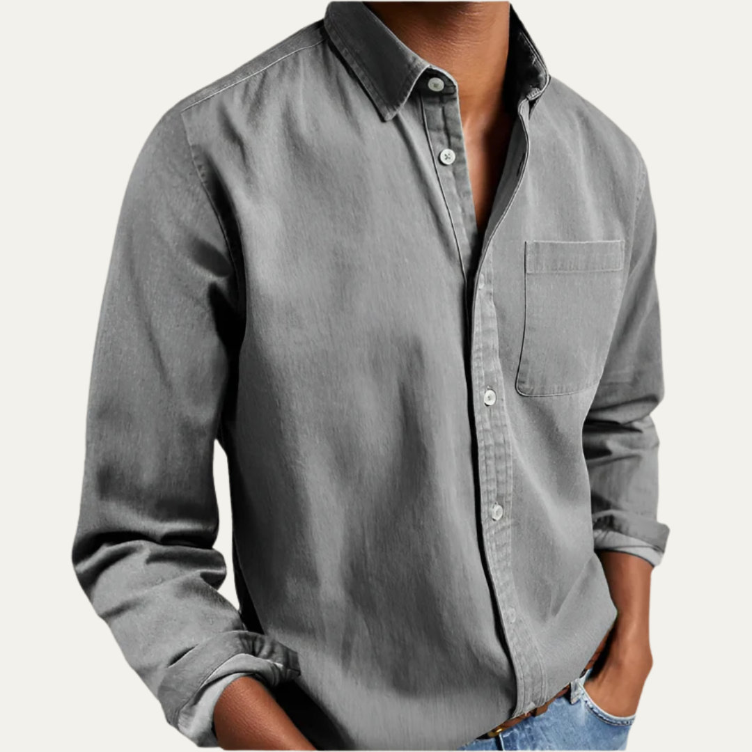 Men's Traditional White Button Down Shirt