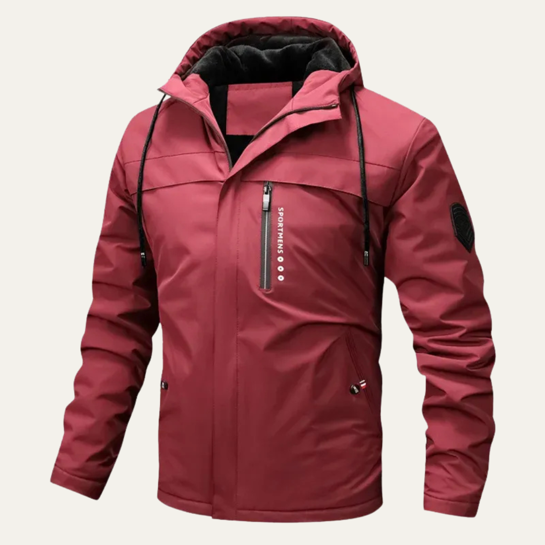 Warm Waterproof Men's Hooded Snow Jacket