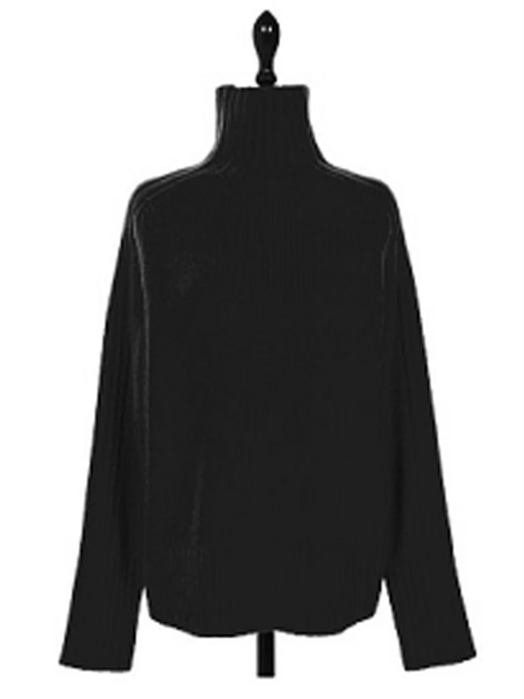 Soft Women's Thick Cable Knit Turtleneck Sweater