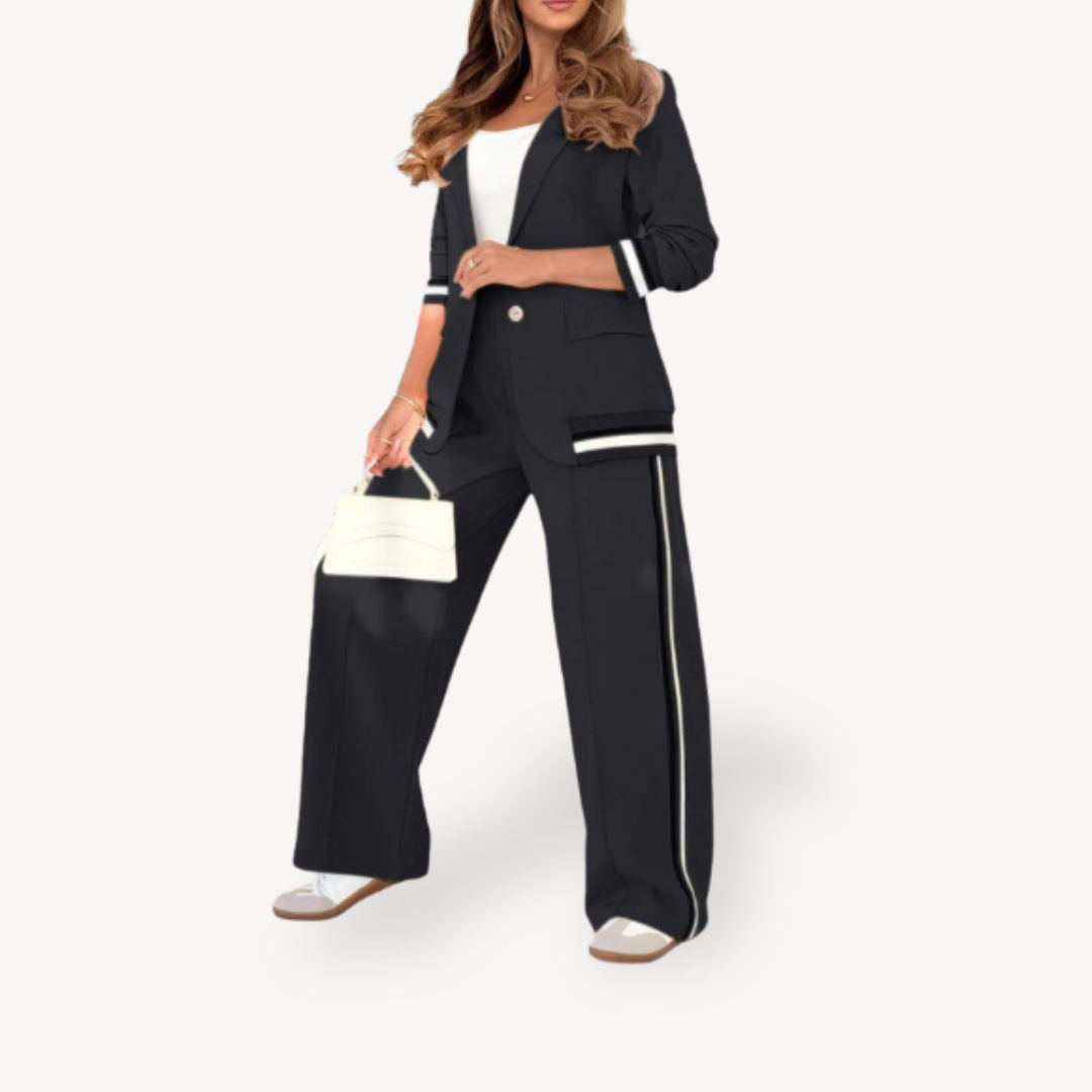 Classic Two Piece Pinstripe Women's Suit