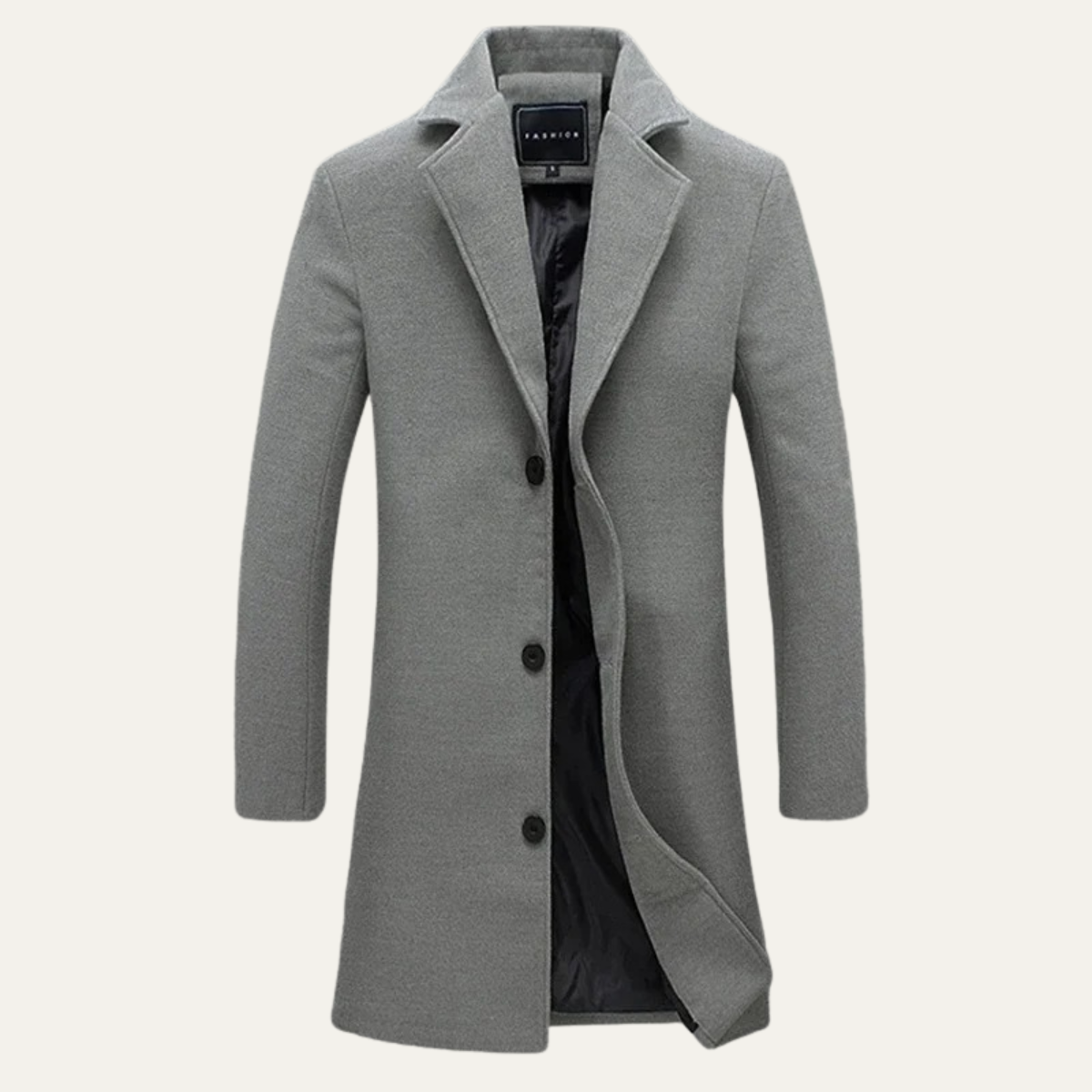 Classic Mens Stylish Wool Overcoat