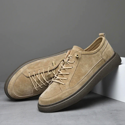 Comfortable Suede Lace Up Sneakers