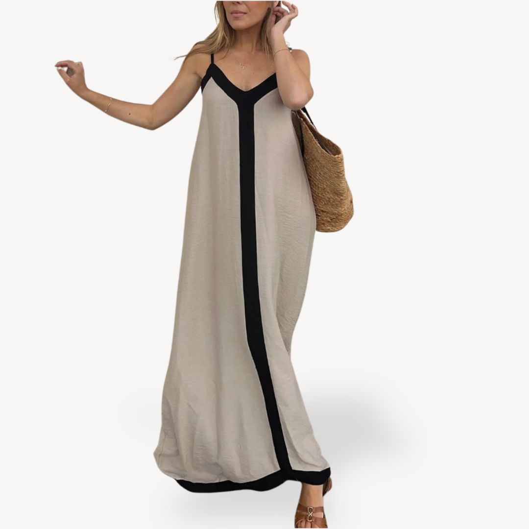 Ladies Elegant Edge Maxi Dress