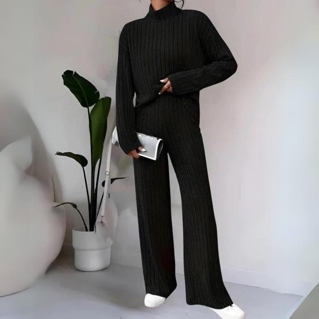 Cozy Ladies Knitted Jumper and Leggings Set