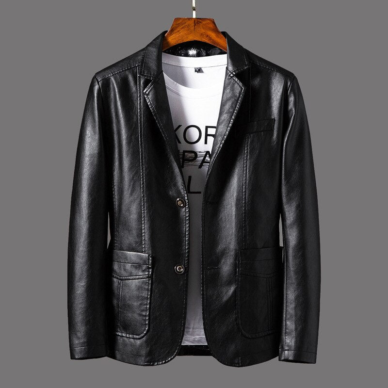 Classic Brown Genuine Leather Jacket
