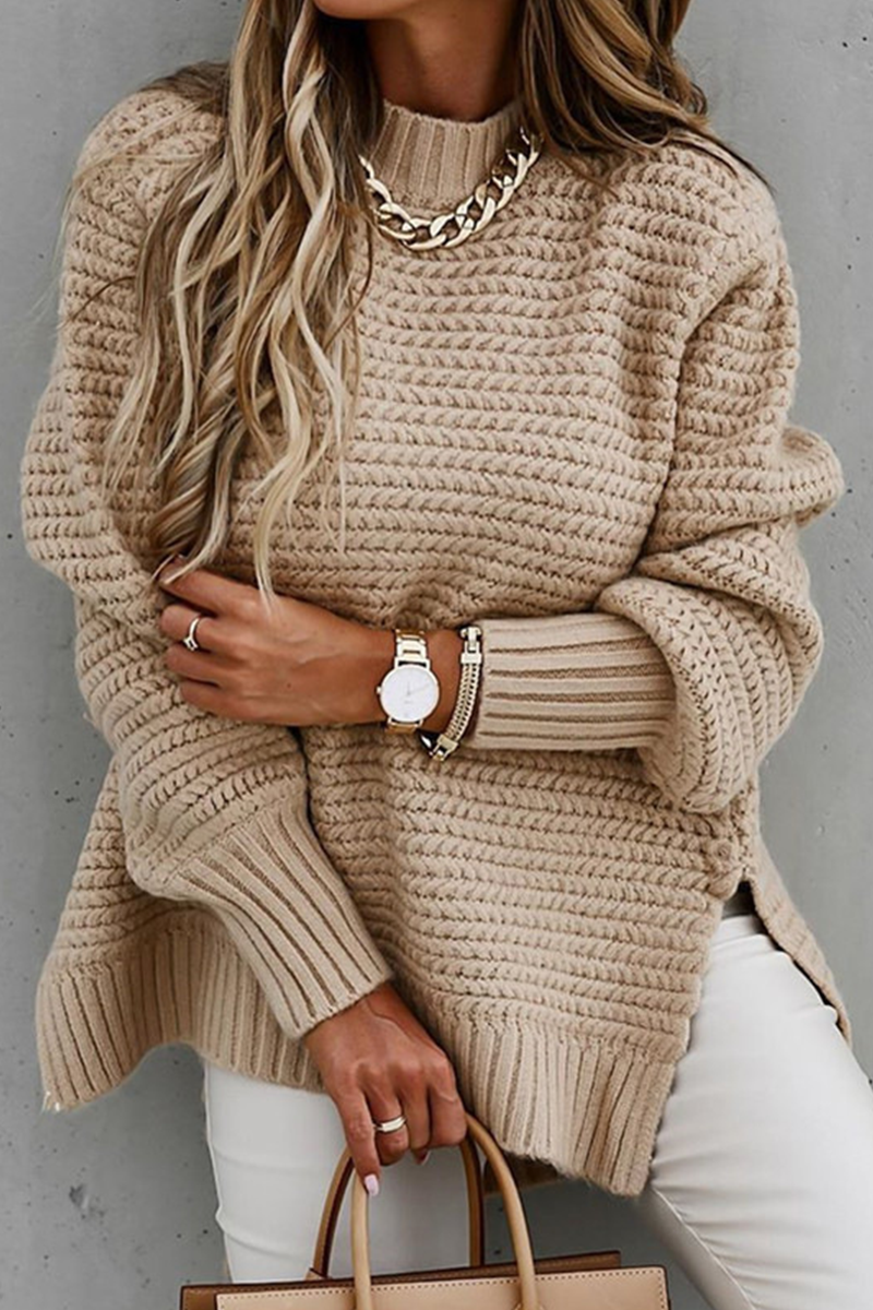 Cozy Ladies Warm Cashmere Crew Sweater