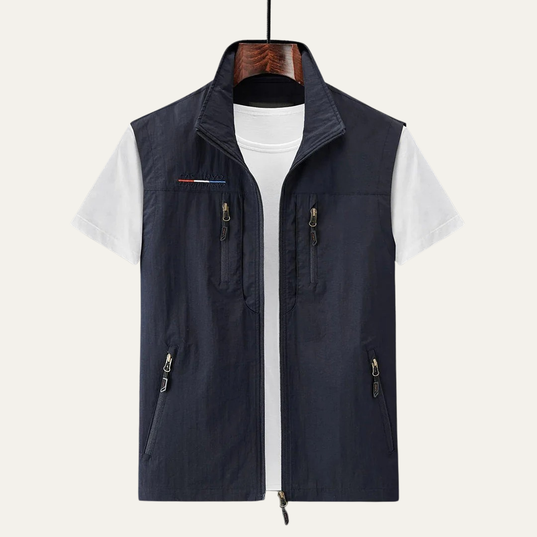 Waterproof Outdoor Zipper Vest for Men