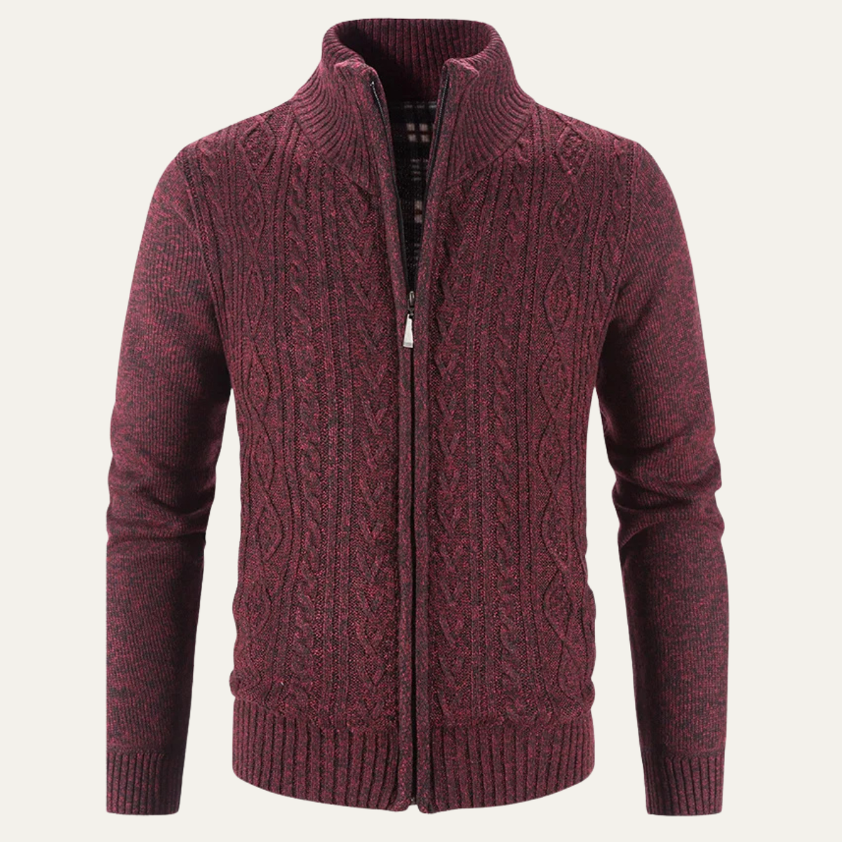 Cozy Mens Fleece Zipper Jacket