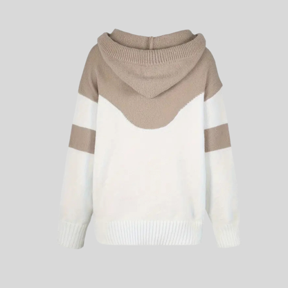 Soft Fleece Dual Color Hooded Sweatshirt