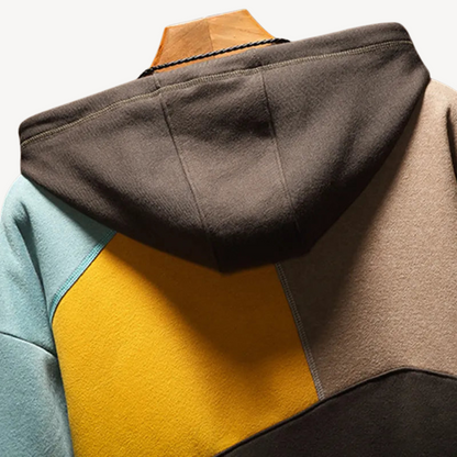 Multicolor Graphic Hooded Sweatshirt
