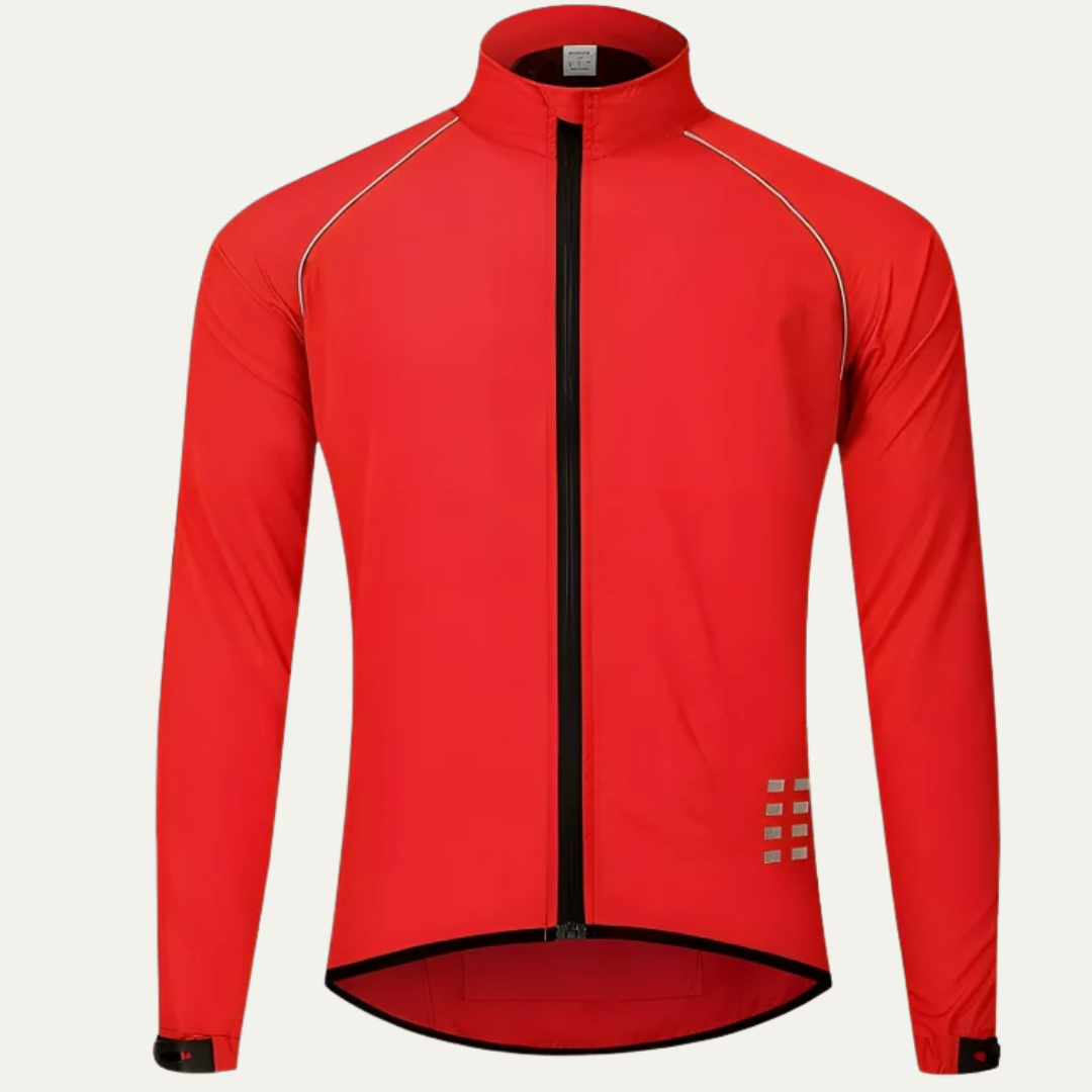 Men's Visibility High Neck Full Zip Bike Jacket