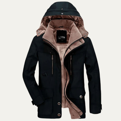 Warm Insulated Parka with Large Pockets