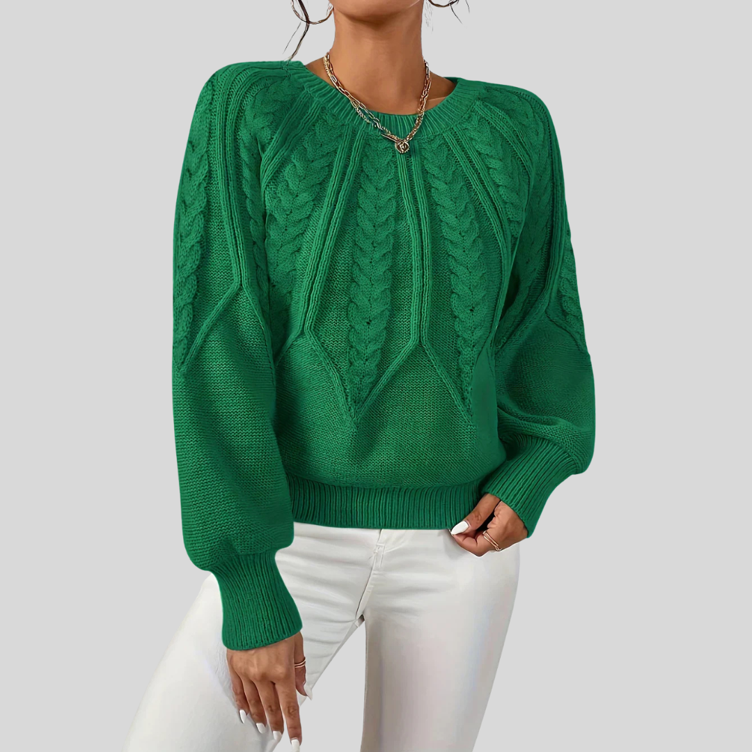 Soft Relaxed Fit Crew Neck Sweater