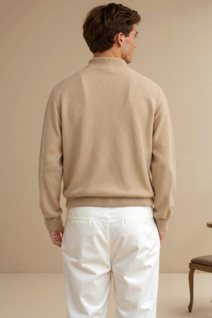 Relaxed Fit V-Neck Sweater for Men