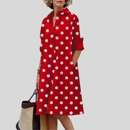 Chic Women's Dress With Side Pockets