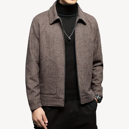 Warm Wool Blend Coat for Men