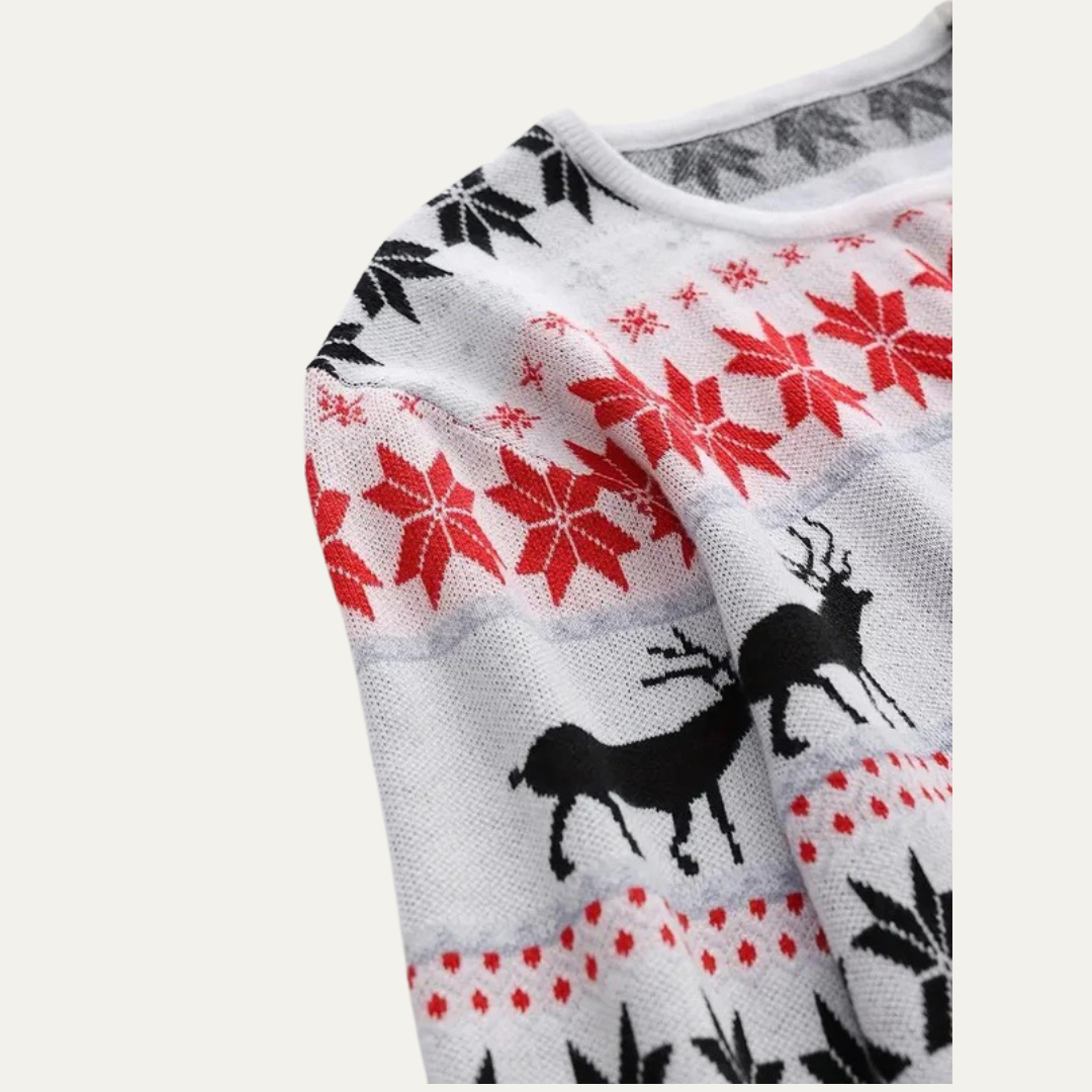 Men's Fun Holiday Snowman Sweater