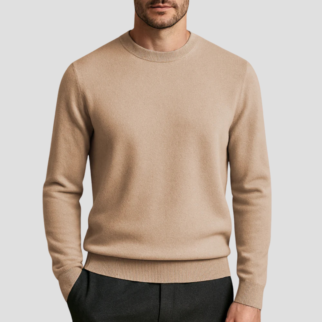 Luxury Crew Neck Cashmere Sweater