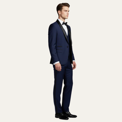Luxury Black Tie Three Piece Tuxedo Suit
