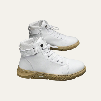 Tall Lace Up Strap Sneaker Boots for Men
