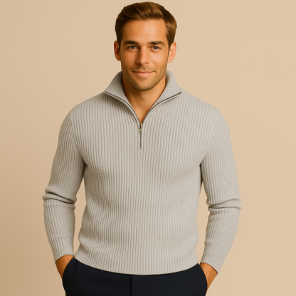 Warm Wool Quarter Zip Sweater