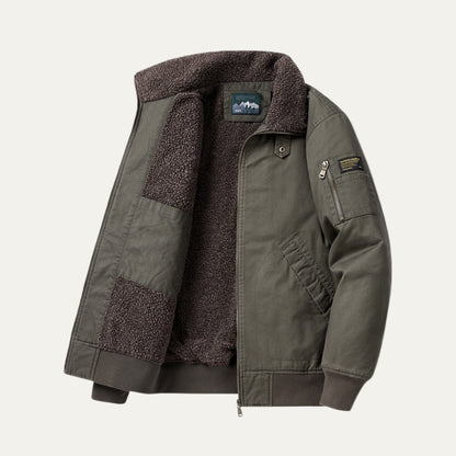 Warm Mens Winter Bomber Jacket