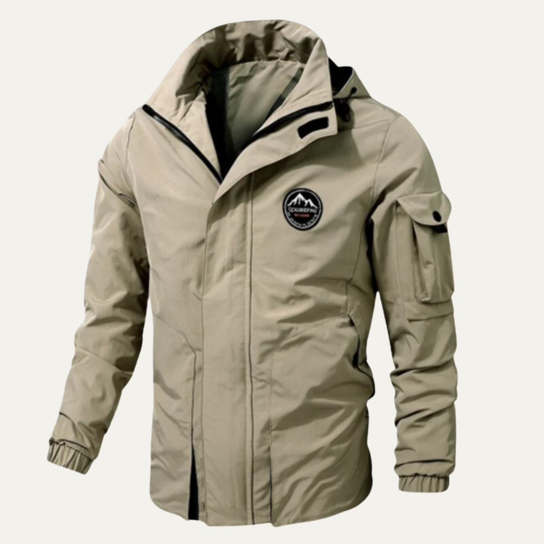 Rugged Outdoor Tactical Coat with Hood and Pockets