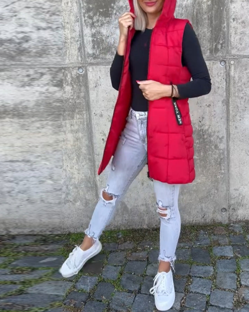 Lightweight Vest Style Puffer Jacket