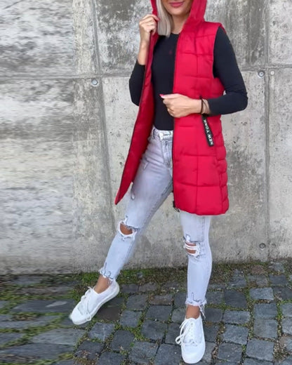 Lightweight Vest Style Puffer Jacket