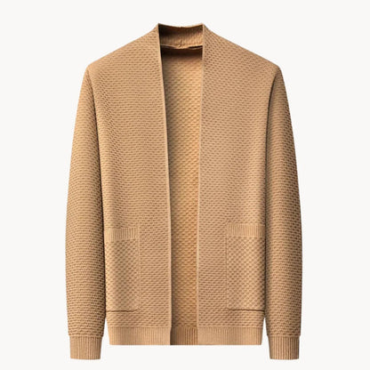 Relaxed Fit Men's Open Front Cardigan Sweater