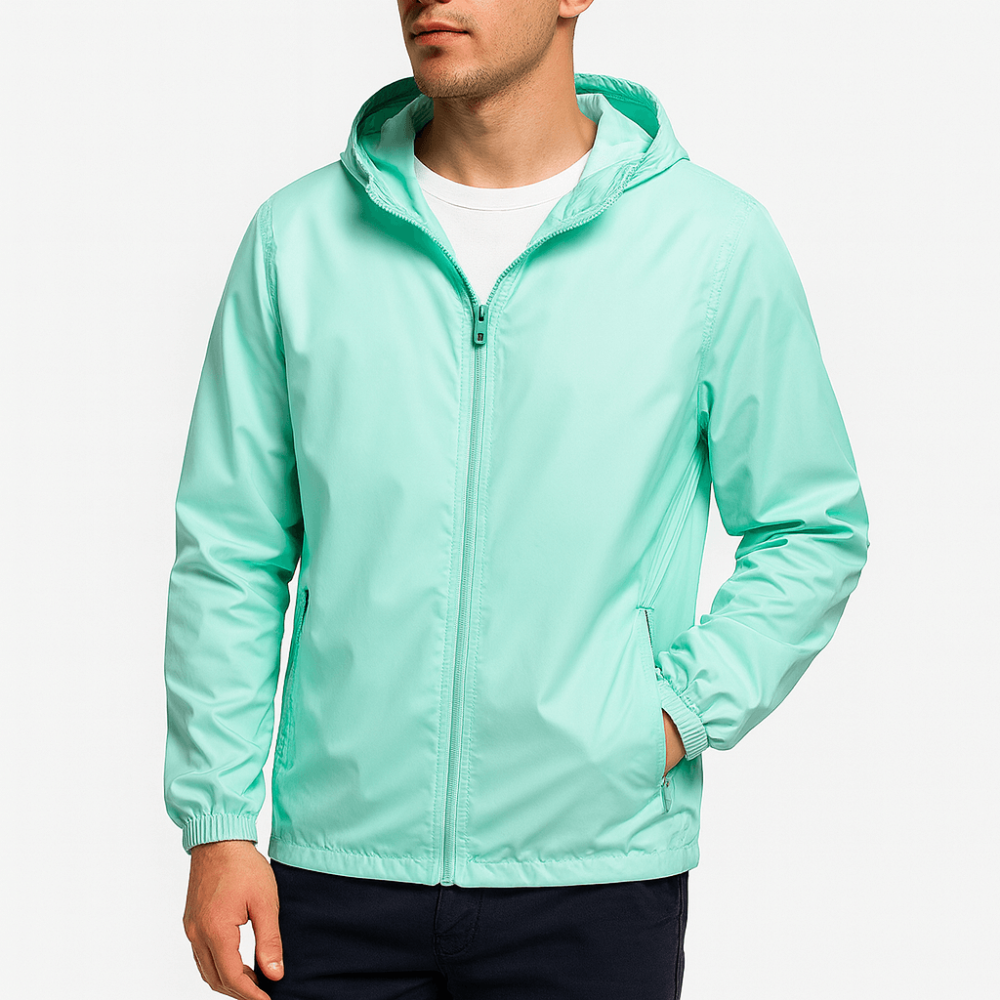 Lightweight Water Resistant Windbreaker Jacket