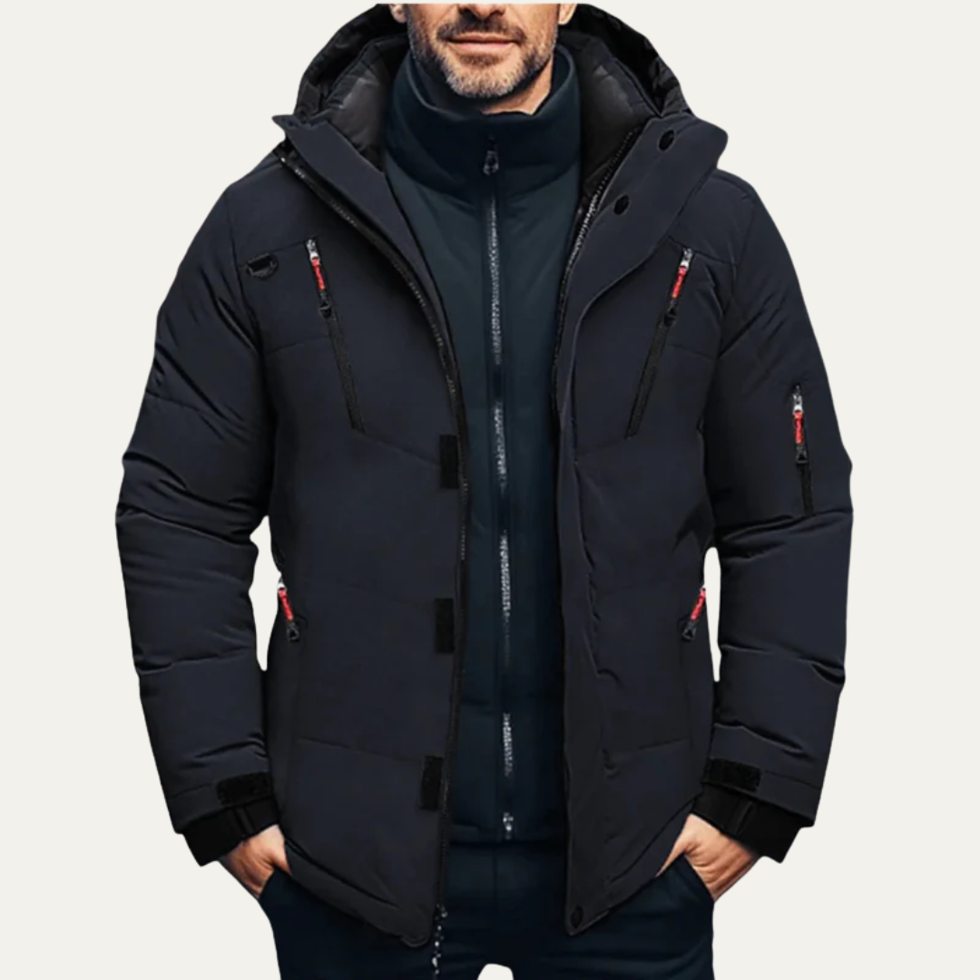 Warm Insulated Waterproof Men's Parka Coat