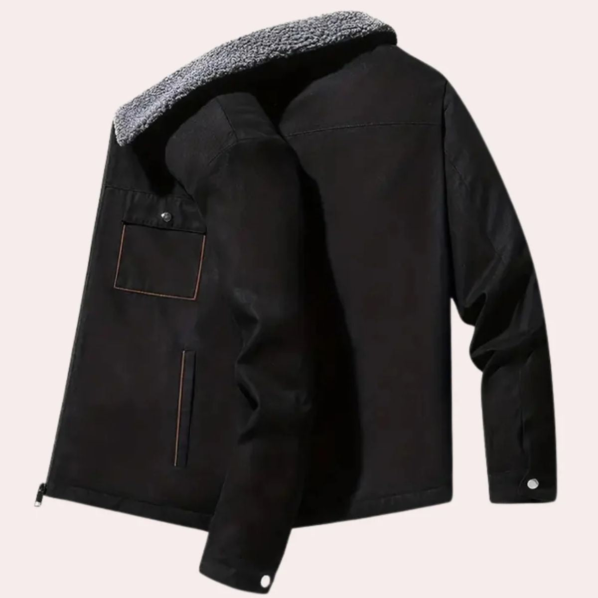 Warm Fleece Lined Mens Winter Parka Coat