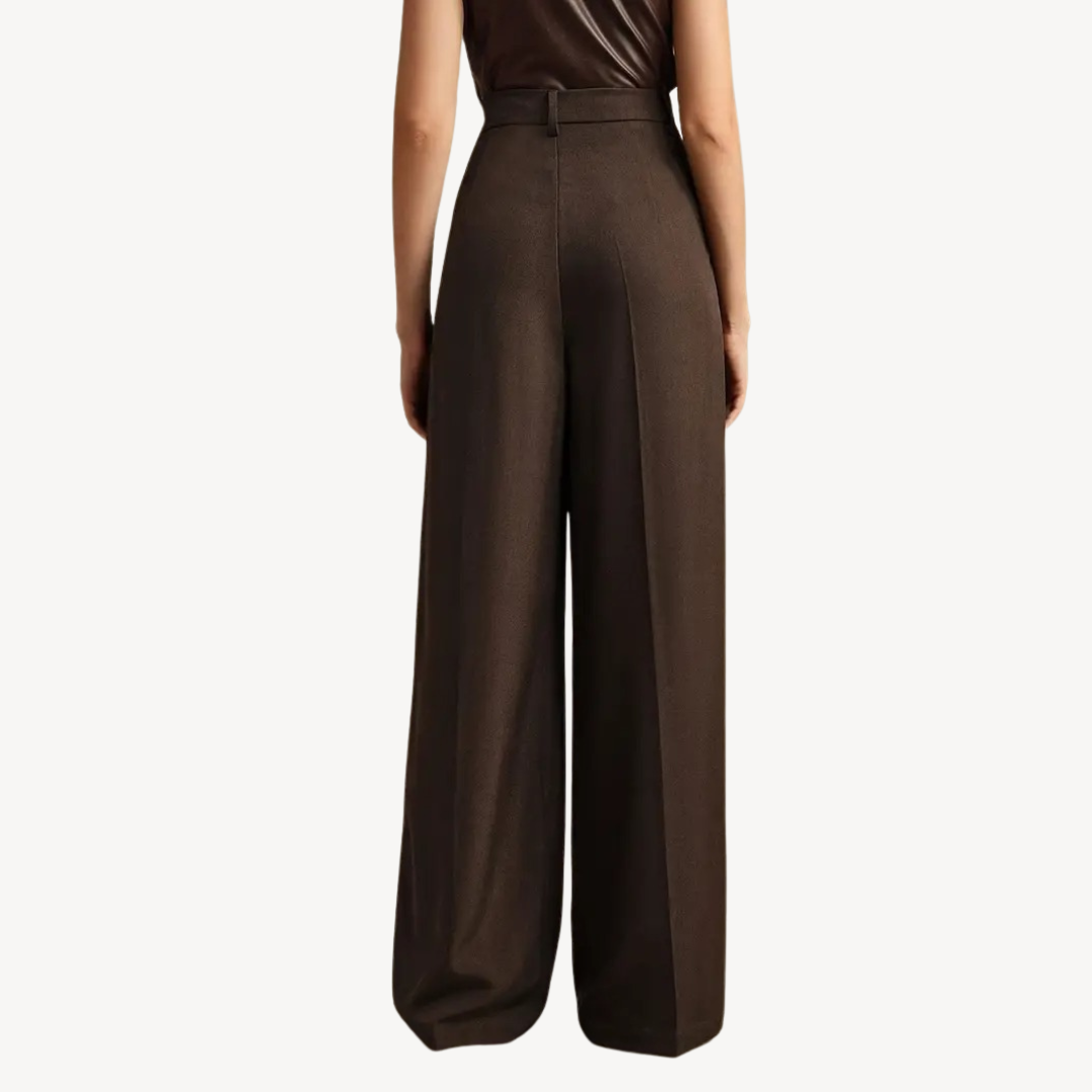 Elegant Wide Leg Women's Trousers