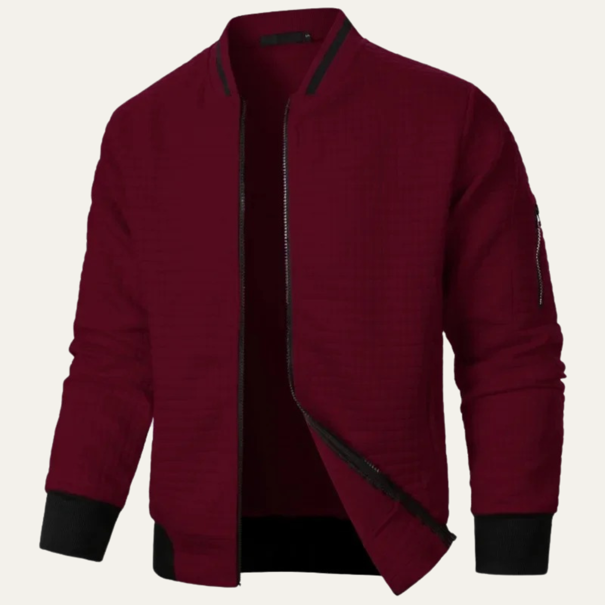 Slim Fit Quilted Men's Bomber Jacket