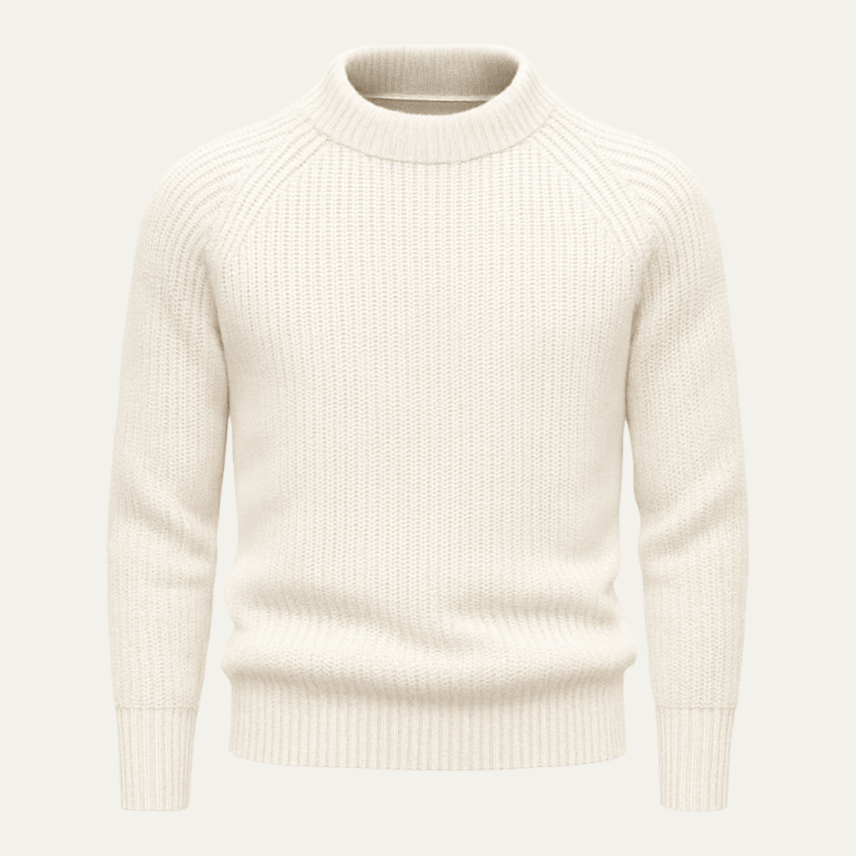 Men's Crew Neck Thick Cable Knit Jumper Sweater