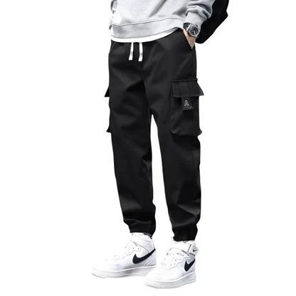 Comfortable Loose Fit Cargo Pants with Stretch Waist