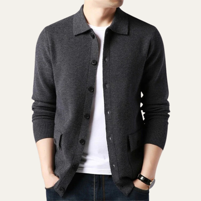 Men's Casual Button Cardigan Sweater
